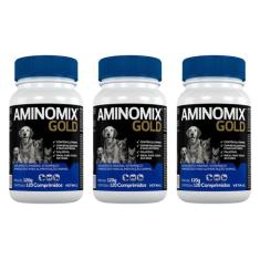 Aminomix Gold 120 Comprimidos - Vetnil - 3 Unidades