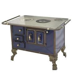 Fogão A Lenha Barroco Venâncio Sem Tampa 03 Azul 3bdaz