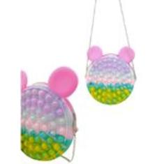 Bolsa Infantil Silicone Fidget Toys Pop It Brinquedo Anti Stress Bolha