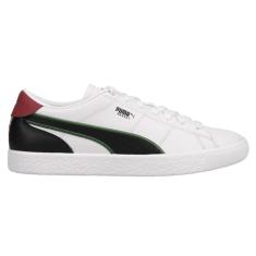 Puma Tênis feminino Liberty X Basket com cadarço casual - preto, branco, Preto/branco, 35