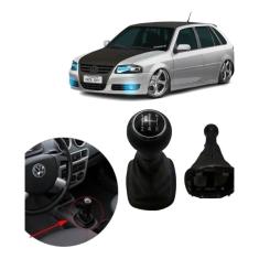 Coifa Cambio C Bola Manopla Cromada Gol Sav Parati G4 Preto