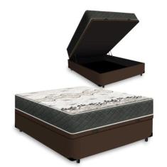 Cama Box Baú com Colchão de Espuma D33 Gazin Iso 3000 Casal 138 cm, Ma