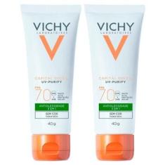 Vichy Idéal Soleil Purify Kit com 2 Unidades – Protetor Solar Facial FPS70 – 40g Kit-Unissex