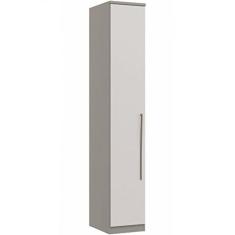 Módulo de Guarda Roupa 1 Porta Elegance Móveis Castro Niquel/blanc