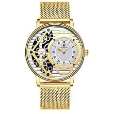 Relógio Luxo Unissex À Prova D' Água Casual REWARD 62003 Aço Inoxidável Dthin (Dourado)