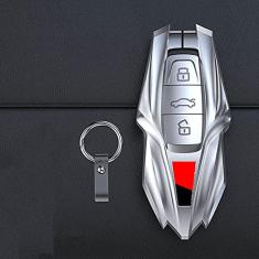 TPHJRM Capa de chave de carro em liga de zinco, adequada para Audi A1 A3 A4 A4L A5 A6 A6L A7 A8 Q2L Q3 Q7 Q5 Q5L Q8 S4 S8 S3 S5 S6 R8 TT TTS