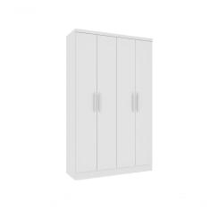 Guarda Roupa Amsterdam 4 Portas Tcil Neve