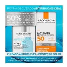 La Roche Posay  Kit - Sérum Anti-Idade + Protetor Solar Facial FPS 50 15ml-Unissex