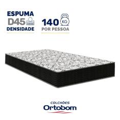 Colchão de Espuma D45 Ortobom Airtech 150 D45 Solteiro 88cm