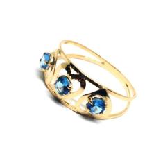 Anel de ouro 18k Coração e Pedras - Elegancy Joias, 27