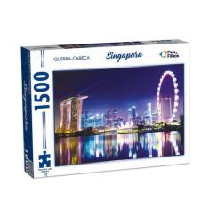 Quebra cabeça com 1500 peças singapura puzzle pais & filhos