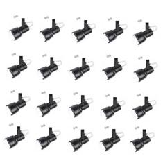 Kit 20 Spot Trilho Perfilado Eletro calha Par20 Bulbo OL4 - Hiperlight