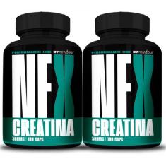 2x Creatina Monohidratada Pura 360 Cápsulas 3000mg - New Four