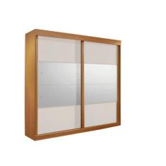 Guarda Roupa Casal 2 Portas de Correr Com Espelho Trancoso - Móveis Va