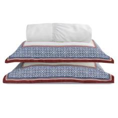 Jogo de Lençol Queen Percal 400 Fios Acetinados 03 Pç - SAFIRA ENXOVAI