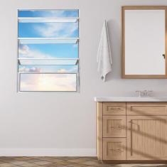 Janela de Alumínio Basculante 80x60cm Fortline - Atlântica