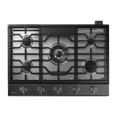 Cooktop Samsung Black Inox 5 Queimadores com Wi-fi e Queimador Duplo Black Inox