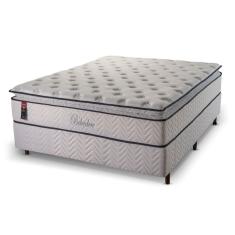 Cama Box Casal Hellen Colchões Molas Ensacadas Belvedere 74X138X188Cm Branco