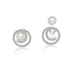 Brinco Elegant Diversity Revestido Em Prata