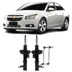 Amortecedor + Bieleta Chevrolet Cruze Dianteira 2011 Até 2017 O Par - 