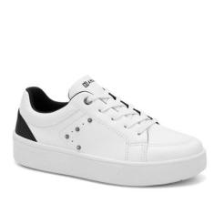 Tênis Ramarim Flatform Strass Couro Floter 24-82103-Feminino