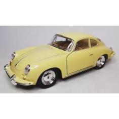 Carrinho Miniatura Porsche 356 B Carrera 2 Escala  1:32 (Bege) - Toy K