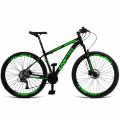 Bicicleta Aro 29 Cripto 24v Acera Freio Hidraulico Trava/k7, Preto, Ve