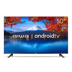 Smart TV Aiwa AWS-TV-50-BL-02-A 50" 4K Ultra HD DLED Android 11 Dolby Audio Comando de Voz