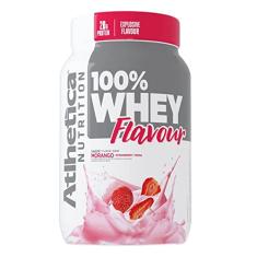 100% Whey Flavour (900 g) Morango, Atlhetica Nutrition