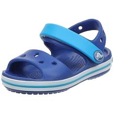Sandália crocs crocband sandal kids cerulean blue/ocean - 24