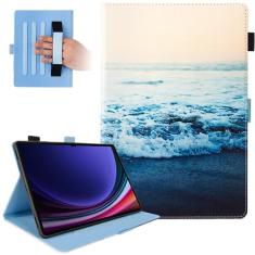 Dteck Capa para Samsung Galaxy Tab S9+ Plus 2023/S8 Plus 2022/S7 FE 2021/S7 Plus 2020 12,4 polegadas com suporte S Pen, suporte à prova de choque, capa protetora inteligente com hibernar/despertar