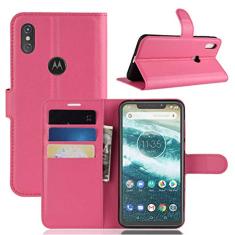 Capa para Moto P30 Note, capa carteira flip de couro PU premium com compartimento para cartão, suporte e fecho magnético [capa interior à prova de choque de TPU] Compatível com Moto P30 Note