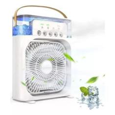 Iluminação e frescor combinados: Ventilador Portátil com Iluminação Um