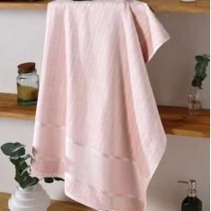 Toalha de Banho Velour Para Pintar Liso Artesanalle Dohler, Rosa Chá
