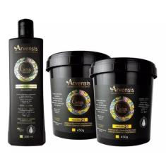 Kit Arvensis Ativador De Cachos Crespo + 2 Máscara 2X1 450G