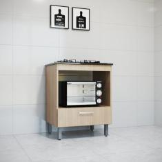 Balcão Forno com Tampo 86,5 Cm X 70cm X 53,5cm - Agne Móveis