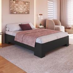 Cama Casal Xangai Grafite - Art In Móveis, Cinza, Moderno