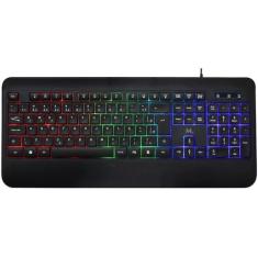 Teclado Mtek KB-7701LR com Cabo - Preto RGB (Portugues)