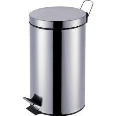 Lixeira ágata INOX com Pedal 5 Litros - MOR, Inox