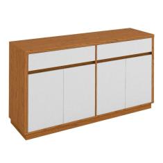 Buffet Ana 4 PT Off White e Ipê