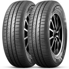 Kit 2 Pneu Aro 14 185/60R14 Kumho Ecowing ES31 82T