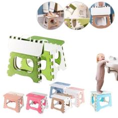 Banqueta Dobrável Infantil Banquinho Portátil Reforçado - Top Rio