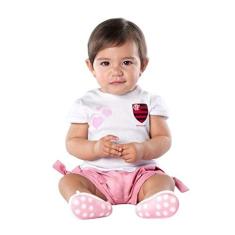 Conjunto Bebê Flamengo Rosa Oficial - Torcida Baby