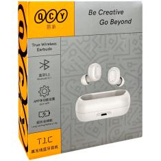Fone de Ouvido In-ear Bluetooth 5.0 Sem Fio qcy T1C Branco Original Com Nota Fiscal