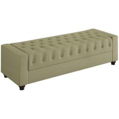 Recamier Calçadeira Bau 160 cm Pes MDF Parri Linho SL 75 Peer