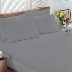 Jogo De Lençol Casal 3 Peças Microfibra Premium 100% Poliéster - Elohi