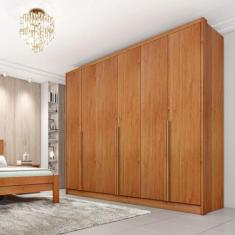 Guarda Roupa Casal 6 Portas 6 Gavetas - Fortuna-Cinamomo - Tcil Móveis