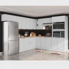 Cozinha Completa 10 Peças 17 Portas 2 Gavetas com Torre Quente Unna Yescasa