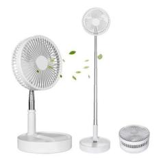 Ventilador Portátil Silencioso, Dobrável E Recarregável Via - Retrátil