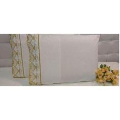 Jogo Lençol Queen  Richilieu 3 Peças 200 Fios 100 % Algodão - INGRID B